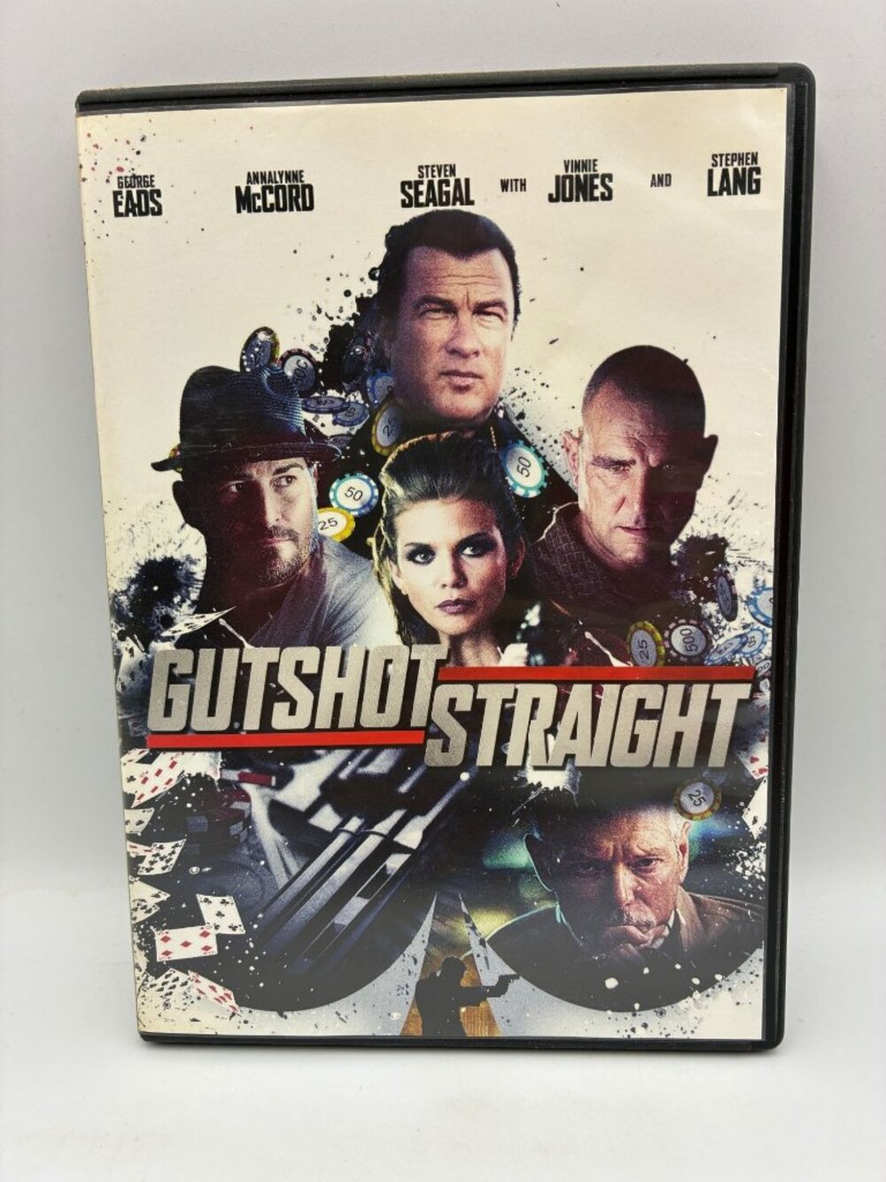 Gutshot Straight 2014 R George Eads Steven Seagal Lionsgate DVD Full Screen